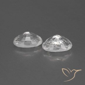 Gemme di Zircone Bianco naturale da 1.65 ct, Ovale, VVS