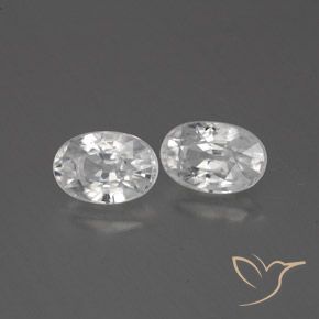 Gemme di Zircone Bianco naturale da 1.80 ct, Ovale, VVS-VS