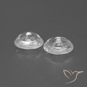 Gemme di Zircone Bianco naturale da 1.80 ct, Ovale, VVS-VS