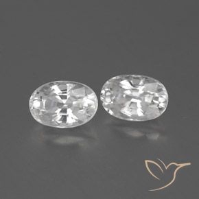 Gemme di Zircone Bianco naturale da 1.82 ct, Ovale, VVS