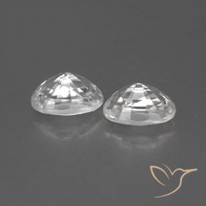 Gemme di Zircone Bianco naturale da 1.82 ct, Ovale, VVS