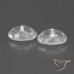 Gemme di Zircone Bianco naturale da 1.69 ct, Ovale, VVS-VS