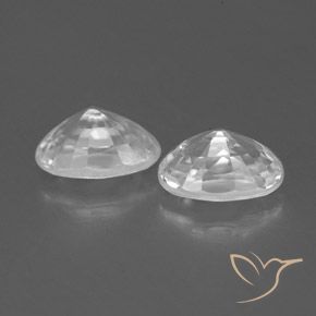 Gemme di Zircone Bianco naturale da 1.65 ct, Ovale, VVS-VS