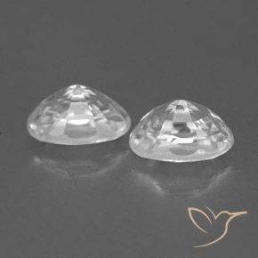 Gemme di Zircone Bianco naturale da 1.78 ct, Ovale, VVS