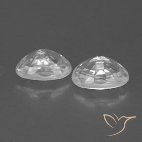 Gemme di Zircone Bianco naturale da 1.82 ct, Ovale, VVS-VS