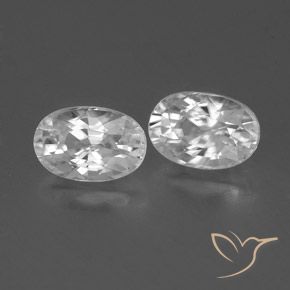 Gemme di Zircone Bianco naturale da 1.69 ct, Ovale, VVS