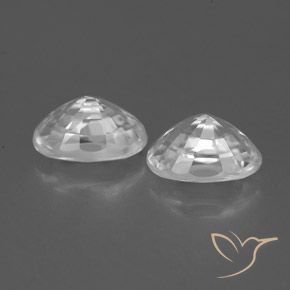 Gemme di Zircone Bianco naturale da 1.69 ct, Ovale, VVS