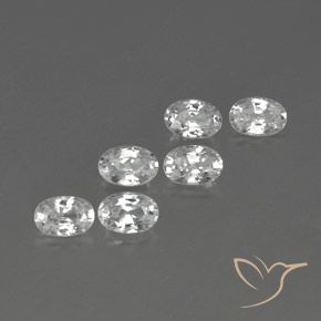 Gemme di Zircone Bianco naturale da 4.44 ct, Ovale, VVS-VS