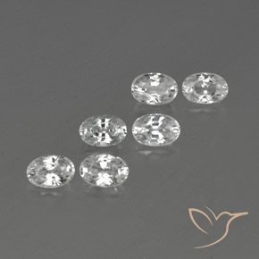 Gemme di Zircone Bianco naturale da 4.62 ct, Ovale, VVS-VS