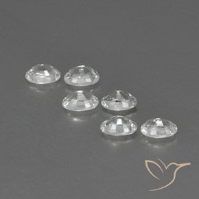 Gemme di Zircone Bianco naturale da 4.62 ct, Ovale, VVS-VS