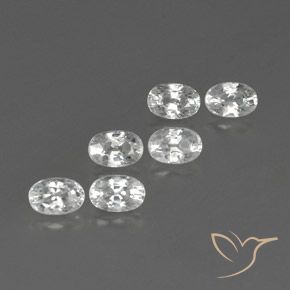 Gemme di Zircone Bianco naturale da 5.25 ct, Ovale, VVS-VS