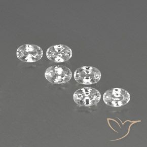 Gemme di Zircone Bianco naturale da 4.61 ct, Ovale, VVS-VS