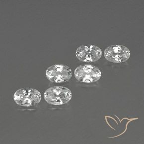 Gemme di Zircone Bianco naturale da 4.61 ct, Ovale, VVS-VS