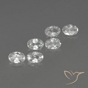 Gemme di Zircone Bianco naturale da 4.34 ct, Ovale, VVS-VS