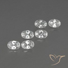 Gemme di Zircone Bianco naturale da 4.98 ct, Ovale, VVS-VS
