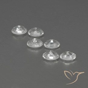 Gemme di Zircone Bianco naturale da 4.98 ct, Ovale, VVS-VS