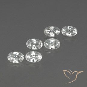 Gemme di Zircone Bianco naturale da 5.04 ct, Ovale, VVS-VS