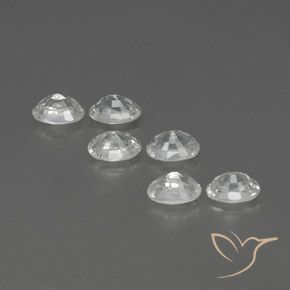Gemme di Zircone Bianco naturale da 5.04 ct, Ovale, VVS-VS
