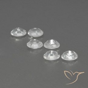 Gemme di Zircone Bianco naturale da 5.12 ct, Ovale, VVS-VS