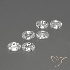 Gemme di Zircone Bianco naturale da 4.17 ct, Ovale, VVS-VS