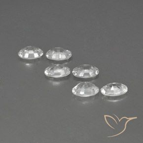 Gemme di Zircone Bianco naturale da 4.17 ct, Ovale, VVS-VS