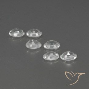 Gemme di Zircone Bianco naturale da 4.66 ct, Ovale, VVS-VS