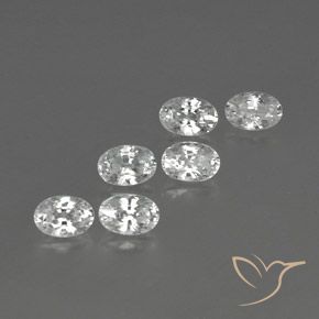 Gemme di Zircone Bianco naturale da 4.63 ct, Ovale, VVS-VS