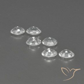 Gemme di Zircone Bianco naturale da 4.63 ct, Ovale, VVS-VS