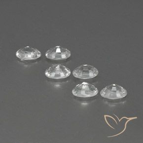 Gemme di Zircone Bianco naturale da 4.64 ct, Ovale, VVS-VS