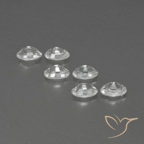 Gemme di Zircone Bianco naturale da 4.67 ct, Ovale, VVS-VS