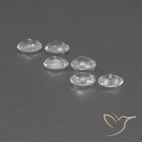 Gemme di Zircone Bianco naturale da 4.14 ct, Ovale, VVS-VS