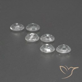 Gemme di Zircone Bianco naturale da 5.02 ct, Ovale, VVS-VS