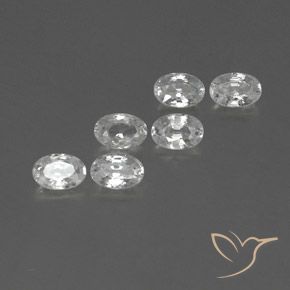 Gemme di Zircone Bianco naturale da 4.54 ct, Ovale, VVS-VS
