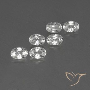 Gemme di Zircone Bianco naturale da 4.79 ct, Ovale, VVS-VS
