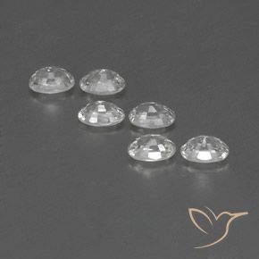 Gemme di Zircone Bianco naturale da 4.79 ct, Ovale, VVS-VS