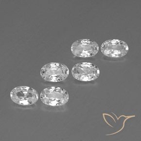 Gemme di Zircone Bianco naturale da 4.08 ct, Ovale, VVS-VS