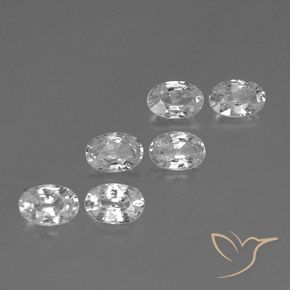 Gemme di Zircone Bianco naturale da 4.37 ct, Ovale, VVS-VS