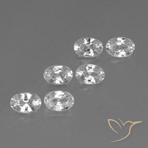 Gemme di Zircone Bianco naturale da 4.51 ct, Ovale, VVS-VS