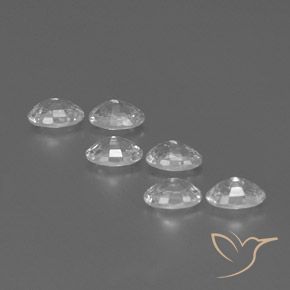 Gemme di Zircone Bianco naturale da 4.51 ct, Ovale, VVS-VS