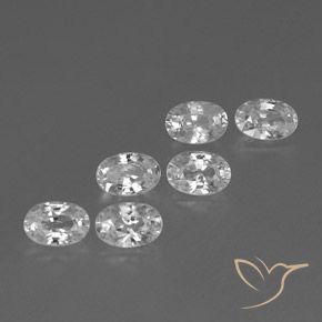 Gemme di Zircone Bianco naturale da 4.60 ct, Ovale, VVS-VS