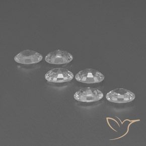 Gemme di Zircone Bianco naturale da 4.15 ct, Ovale, VVS-VS
