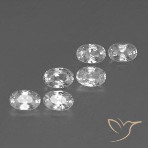 Gemme di Zircone Bianco naturale da 4.66 ct, Ovale, VVS-VS