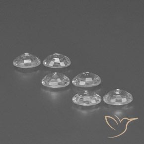 Gemme di Zircone Bianco naturale da 4.66 ct, Ovale, VVS-VS