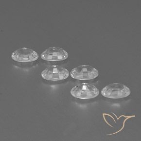Gemme di Zircone Bianco naturale da 4.64 ct, Ovale, VVS-VS