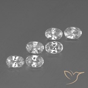 Gemme di Zircone Bianco naturale da 4.71 ct, Ovale, VVS-VS