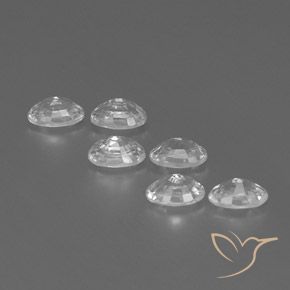 Gemme di Zircone Bianco naturale da 4.71 ct, Ovale, VVS-VS