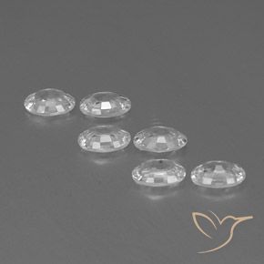 Gemme di Zircone Bianco naturale da 4.07 ct, Ovale, VVS-VS