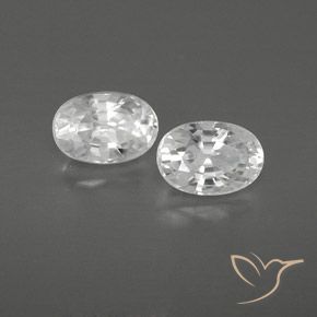 Gemme di Zircone Bianco naturale da 1.72 ct, Ovale, VVS