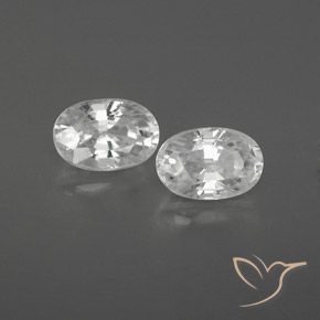 Gemme di Zircone Bianco naturale da 1.66 ct, Ovale, VVS