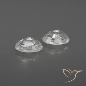 Gemme di Zircone Bianco naturale da 1.66 ct, Ovale, VVS